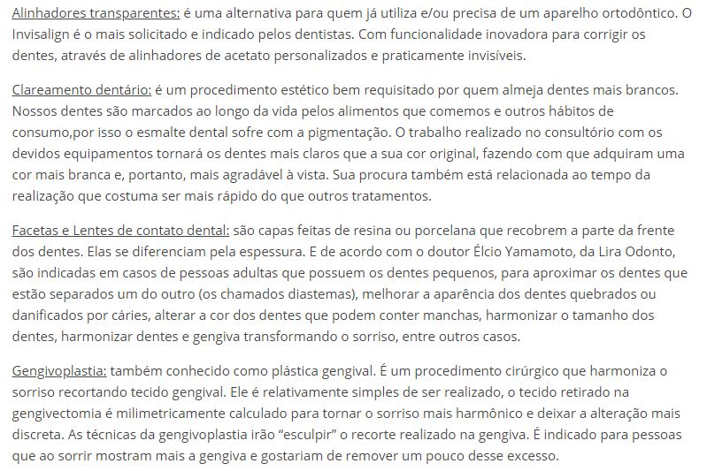 Tratamentos odontológicos para noivos