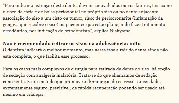 Dentista esclarece dúvidas sobre o dente do siso